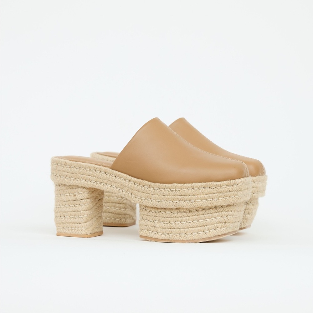 CULT GAIA | Leah Leather Platform Clogs
